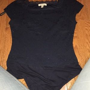Dark navy blue bodysuit